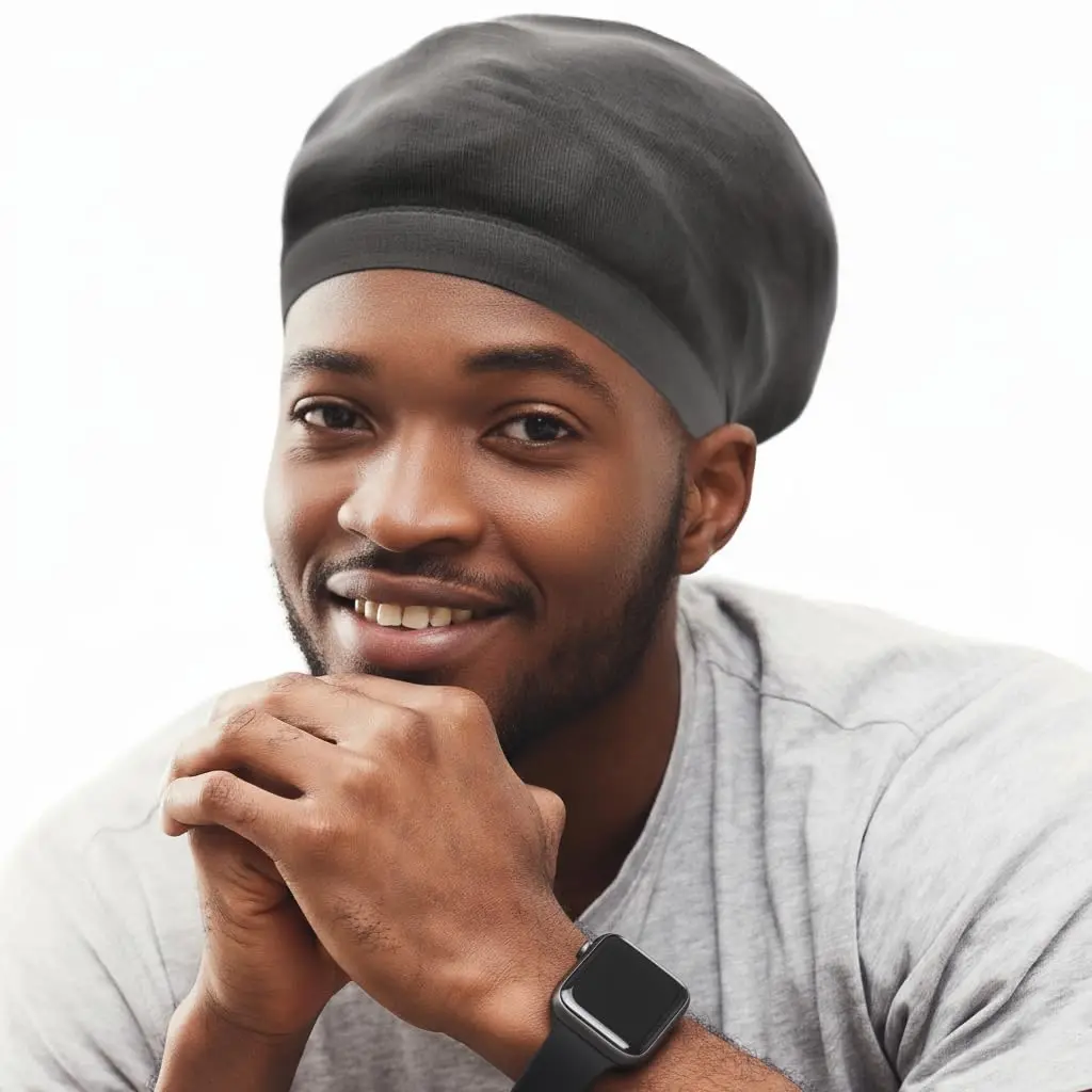 Titan Dreadlock Stocking Cap Black | Breathable & Stretchable Loc Sock for Men & Women - main product image