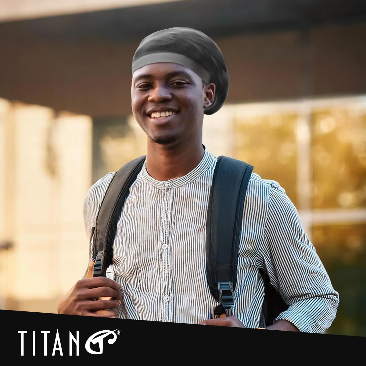 Titan Dreadlock Stocking Cap Black | Breathable & Stretchable Loc Sock for Men & Women - view 7