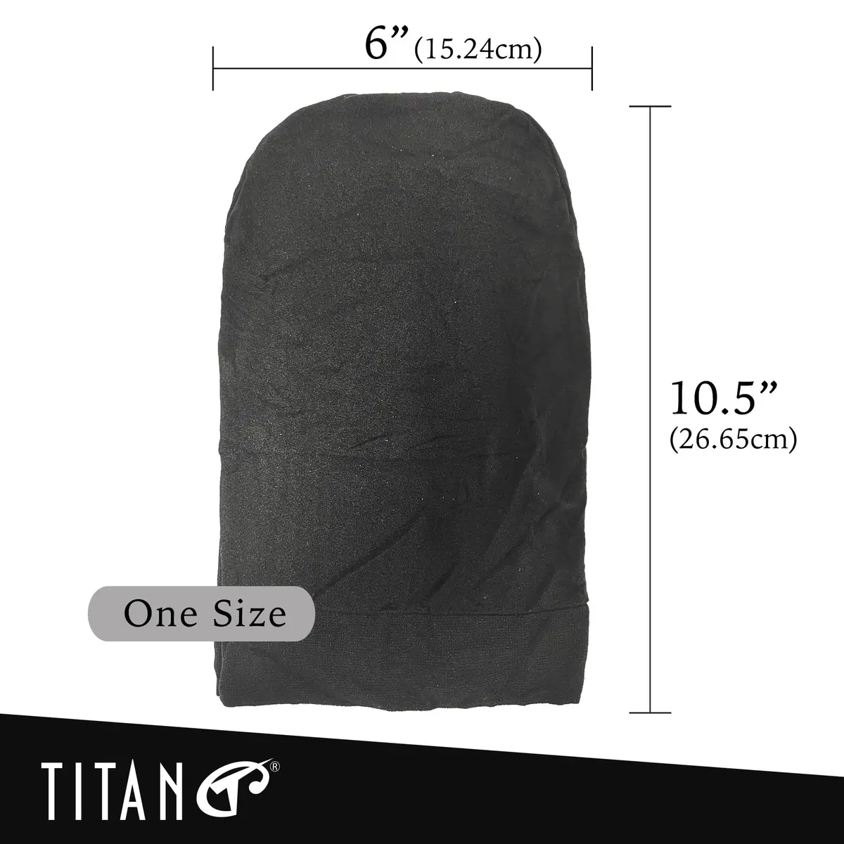 Titan Dreadlock Stocking Cap Black | Breathable & Stretchable Loc Sock for Men & Women - view 2