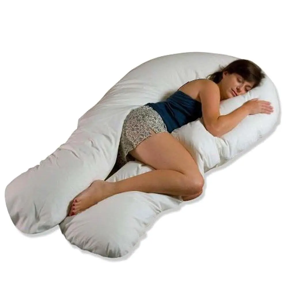 MoonRest Pregnancy Full Body Pillow Cover U-Shaped | Universal Fit U Replacement Cover for Maternity Pillow (Smoky) - view 2