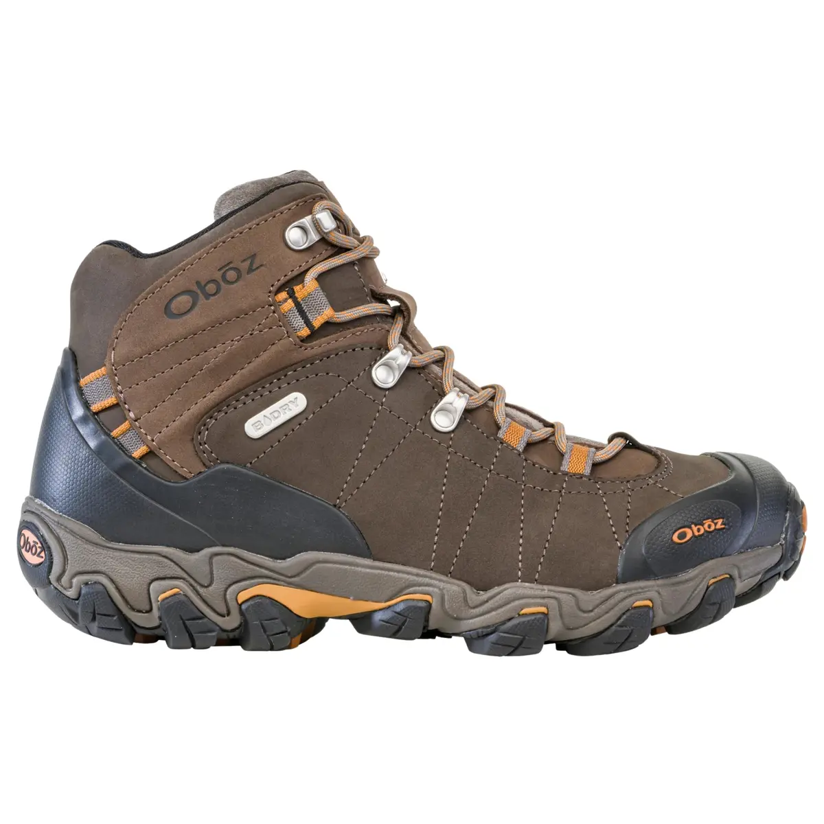 Oboz Bridger Mid B-DRY Waterproof Hiking Boots, Men’s 7.5 | Rugged Traction & Breathable Protection - view 5