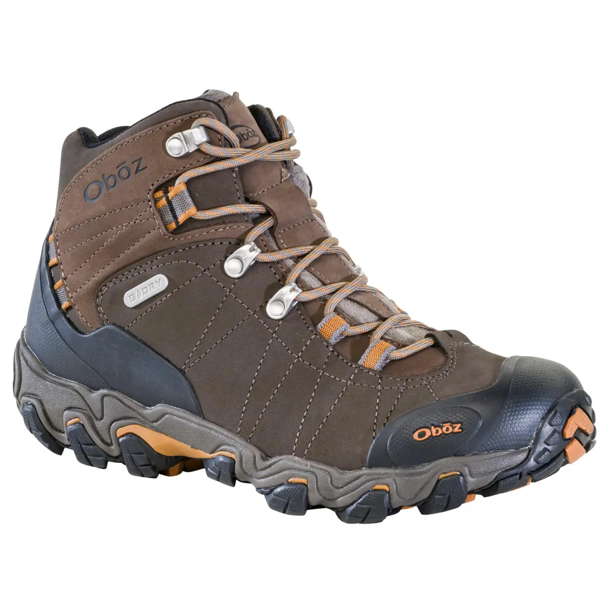 Oboz Bridger Mid B-DRY Waterproof Hiking Boots, Men’s 7.5 | Rugged Traction & Breathable Protection - view 2