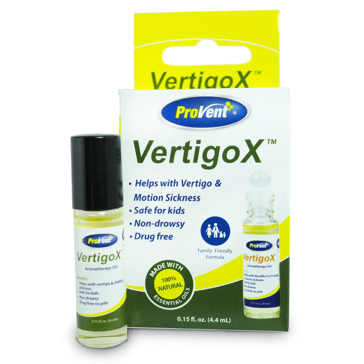 proVent Vertigo X Relief Oil 0.15 Fl Oz (4.4 ml) | Natural Motion Sickness & Nausea Relief - main product image
