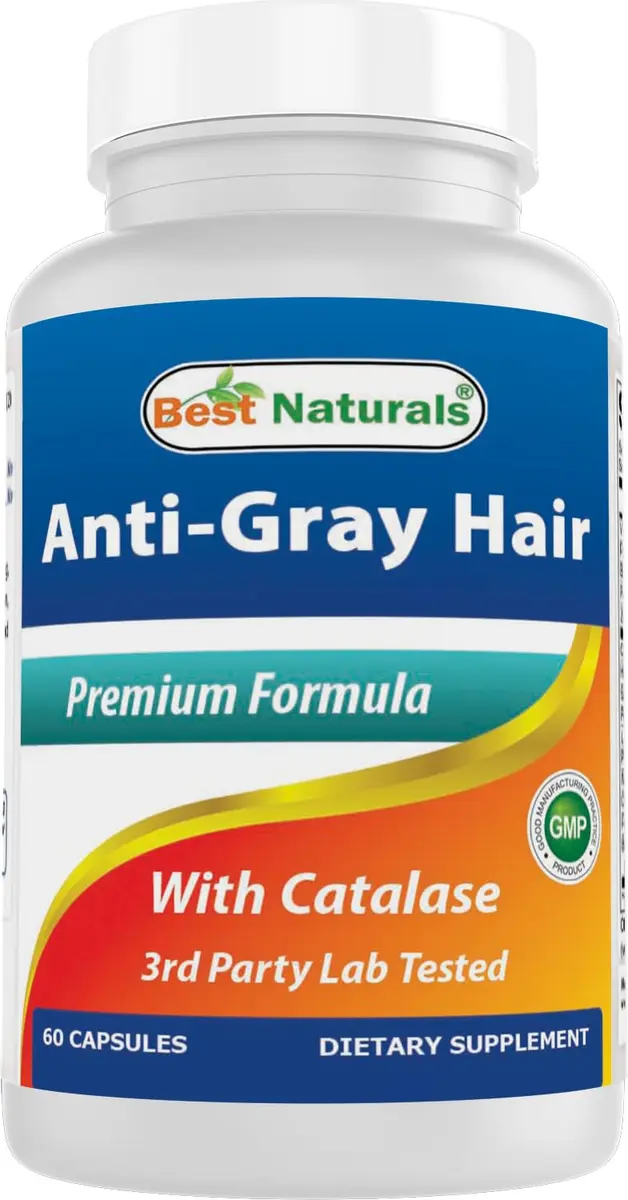 Best Naturals Anti Gray Hair Formula, 60 Count | Supports Natural Hair Color & Hair Health - main product image