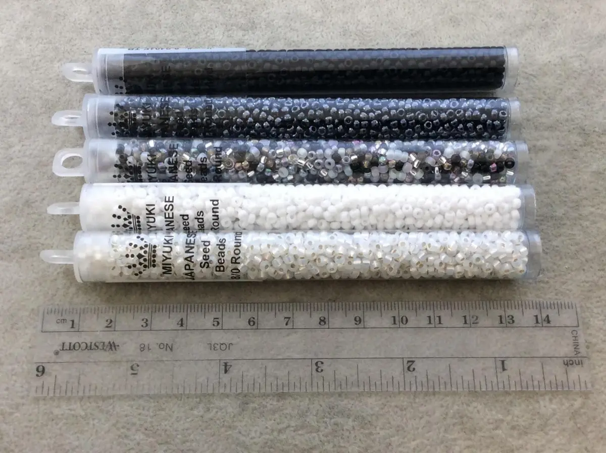 Miyuki Round Seed Bead Size 8/0 22g Tube Silverlined Lt Gold | High-Quality Japanese Seed Beads for Jewelry & Crafts - view 3