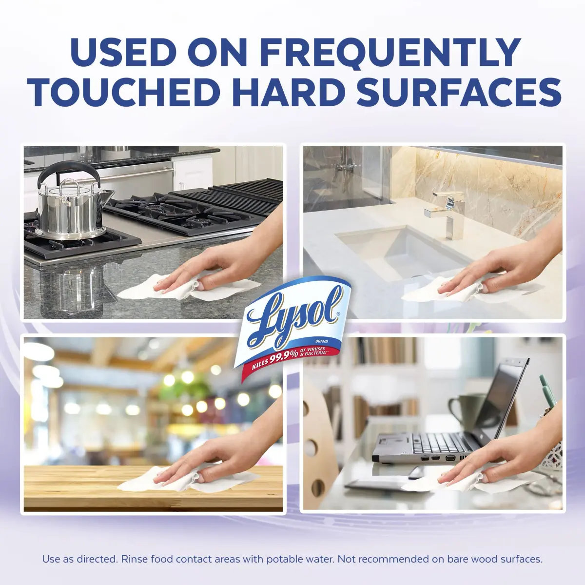 Lysol Disinfecting Wipes Multi-Surface Cleaner Morning Breeze 80 ct. | Kills 99.9% of Viruses & Bacteria - view 3