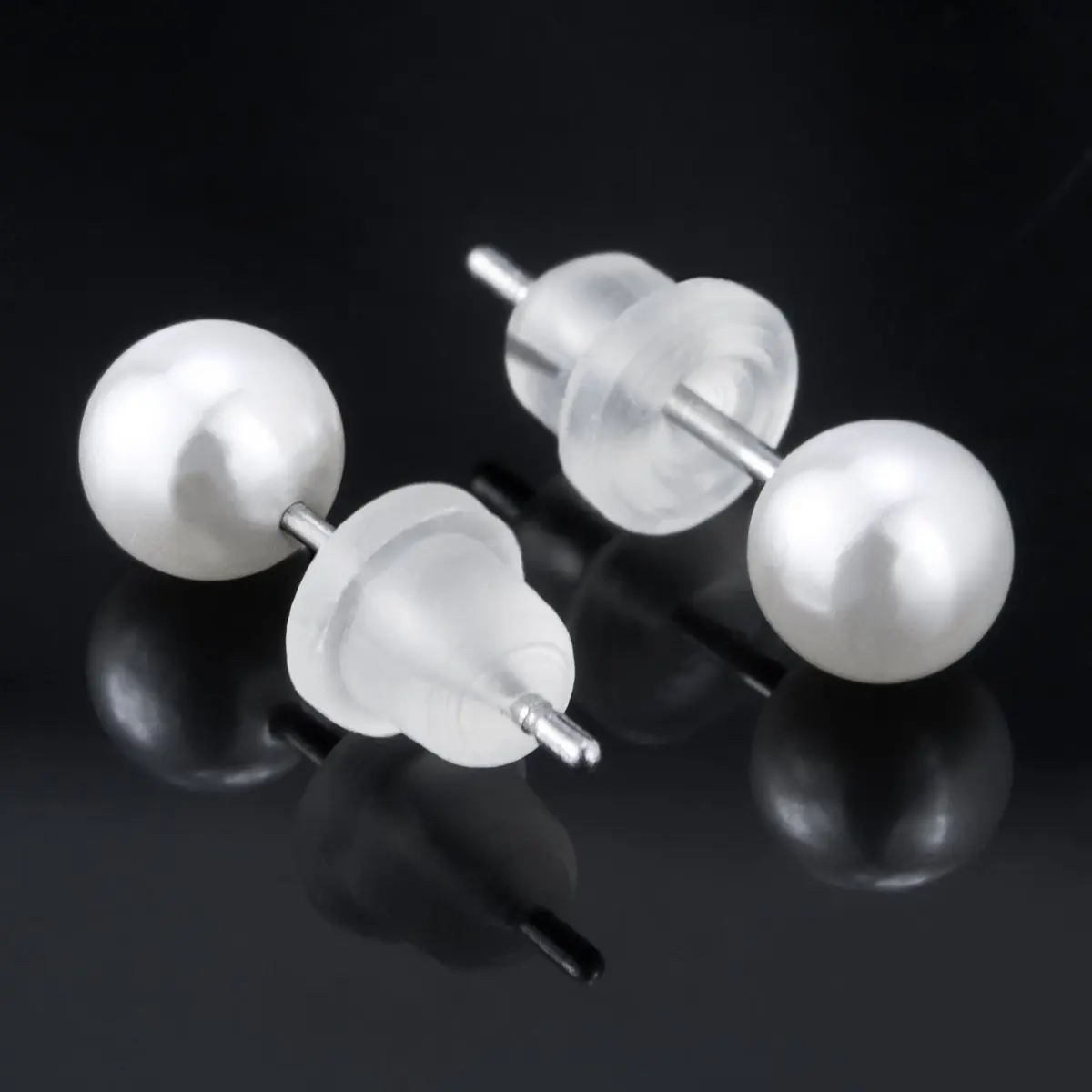 JEWELRIESHOP Hypoallergenic Pearl Earrings Set | 12 Pairs, 6mm | Colorful Faux Pearls for Women - view 2