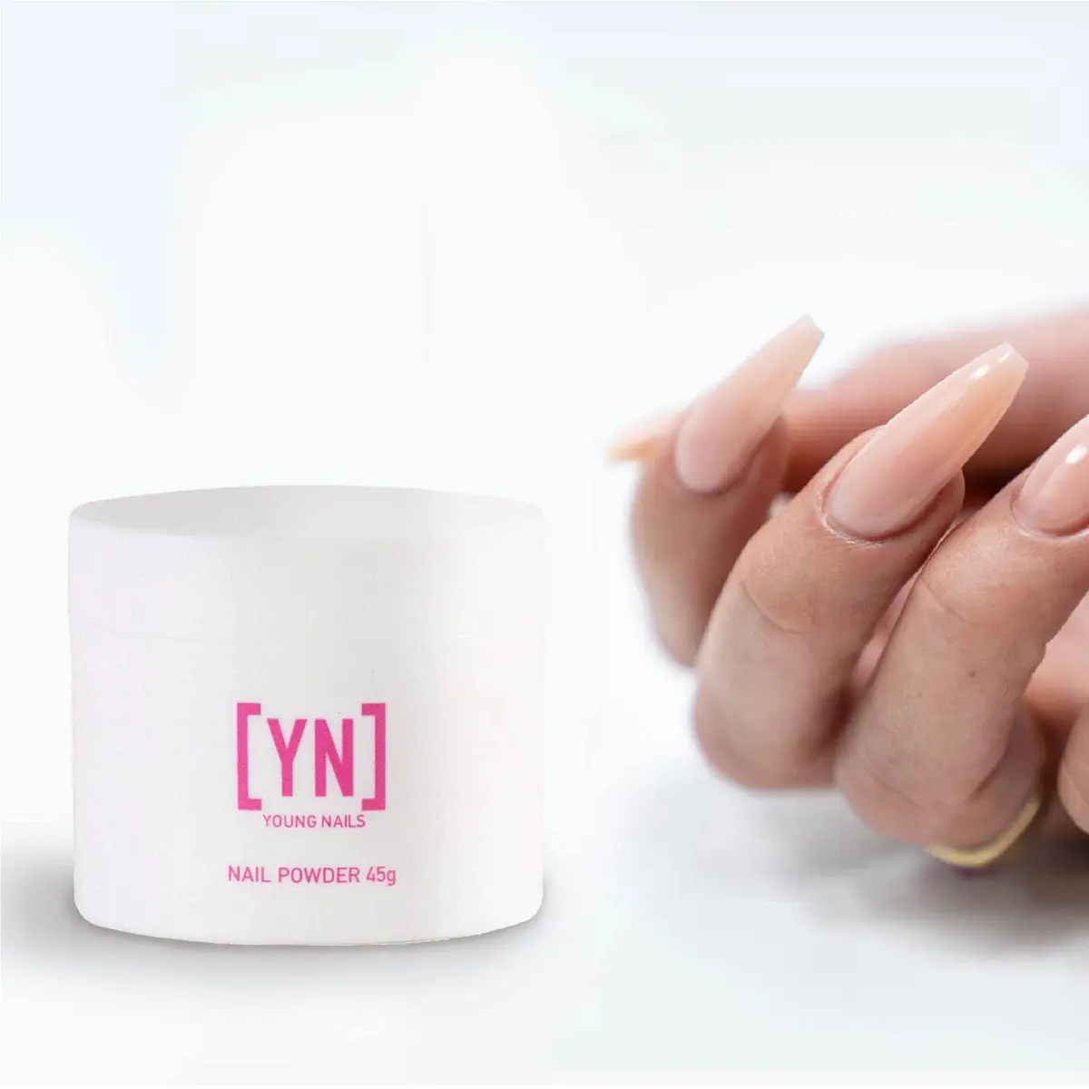 Young Nails Acrylic Speed Powder - Self-Leveling Acrylic Nail Powder, Clear, 45g | Superior Adhesion & Fast Set - view 4