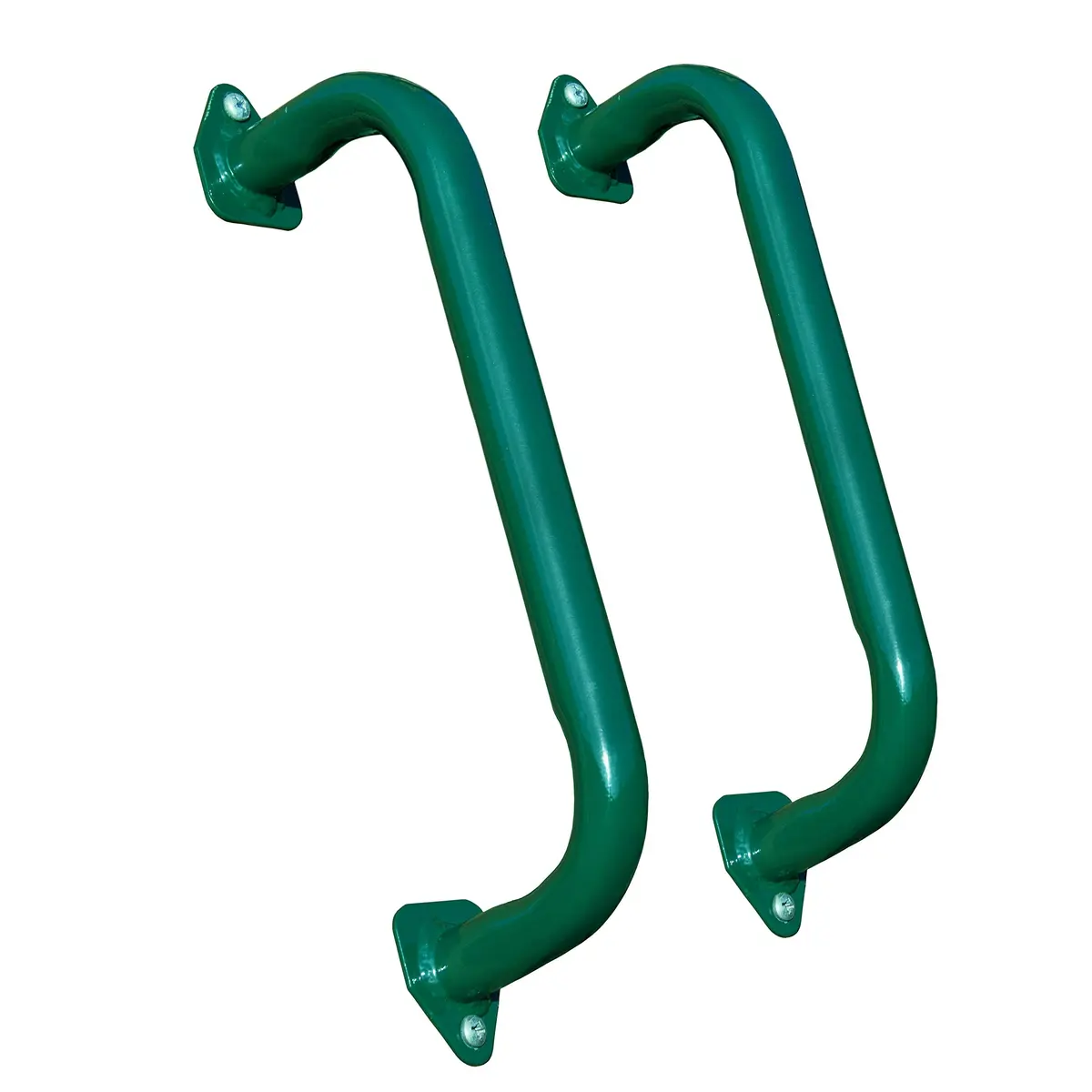 Gorilla Playsets 16" Safety Handles for Swing Sets & Playhouses, Green | Heavy Duty Metal Construction - main product image