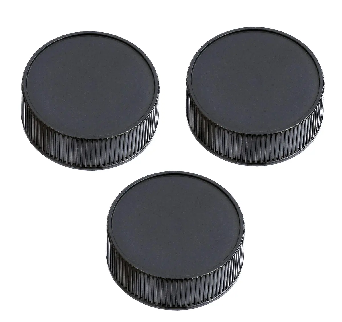 Fotasy Rear Lens Cap for Leica M Mount Lenses (3-Pack, Black) | Protects Against Scratches, Dust, and Fingerprints - main product image