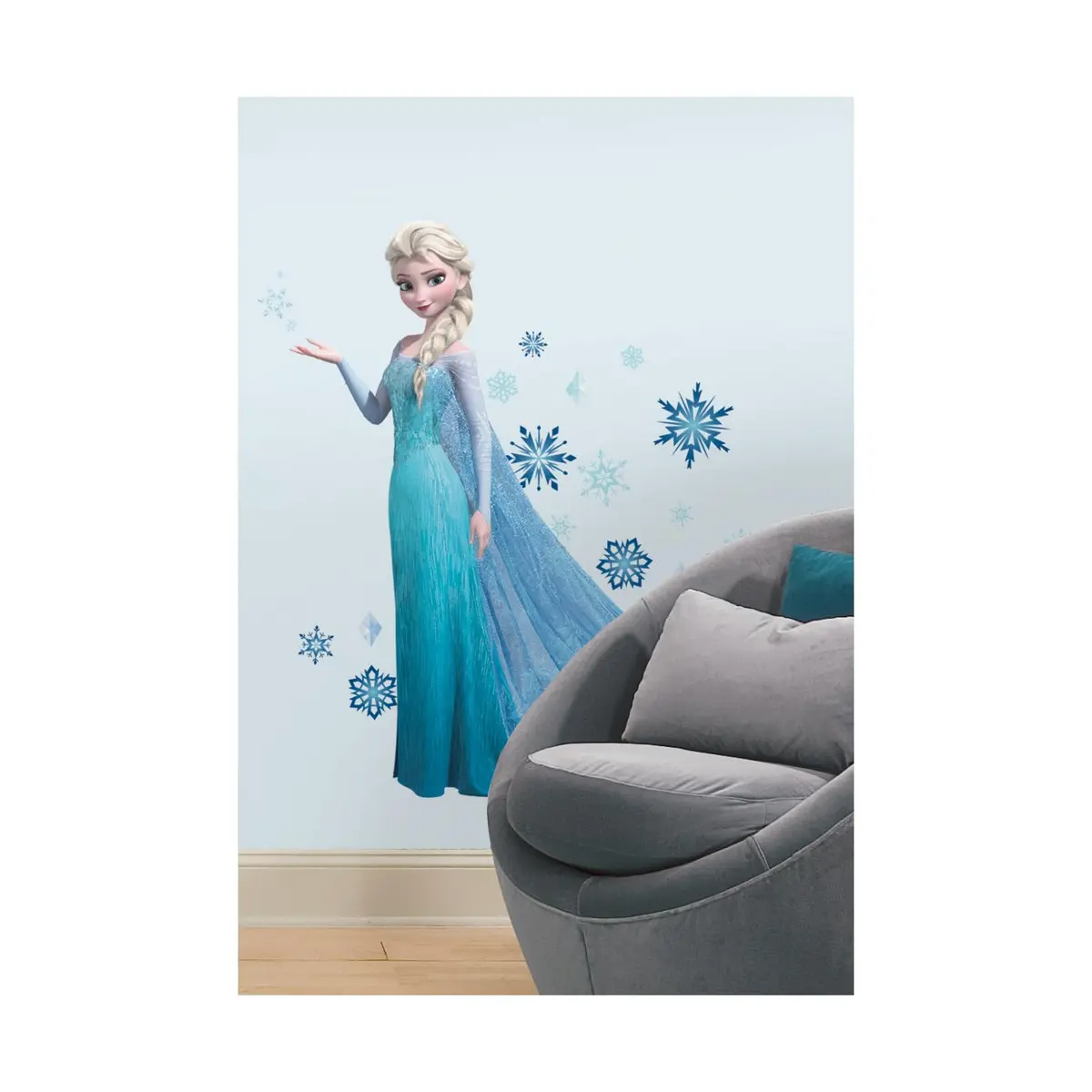 Disney Frozen Elsa Peel and Stick Wall Decals 48.75" x 41.5" | Repositionable & Glitter - view 3