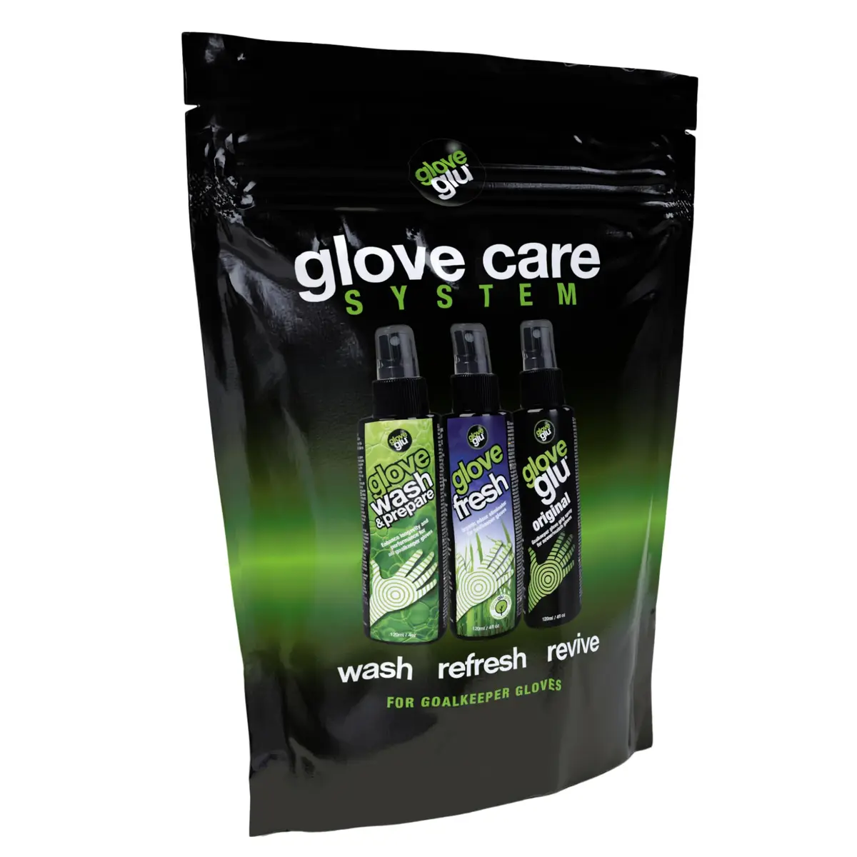 Glove Glu Goalkeeping Glove Care System Pack x 3 | 120ml (380g) Revive Pack - main product image