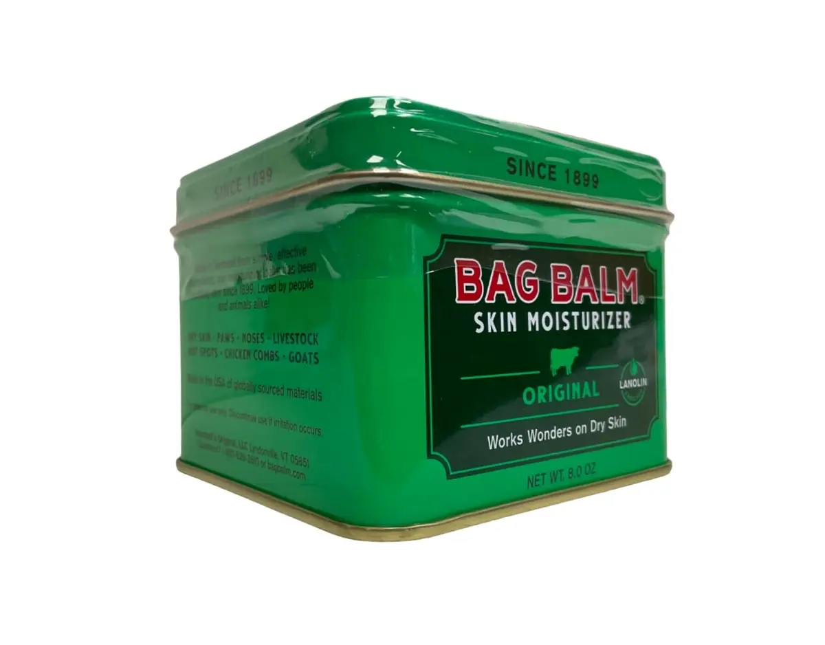 Bag Balm Vermont's Original for Dry Chapped Skin Conditions 8 oz | Lanolin-Enriched Moisturizer for Dry Skin - main product image