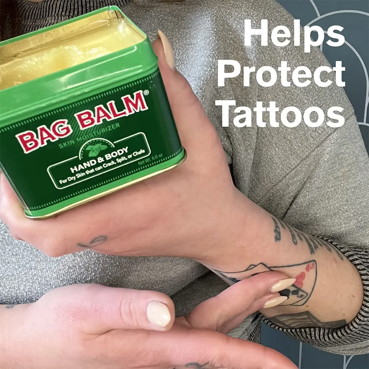 Bag Balm Vermont's Original for Dry Chapped Skin Conditions 8 oz | Lanolin-Enriched Moisturizer for Dry Skin - view 5