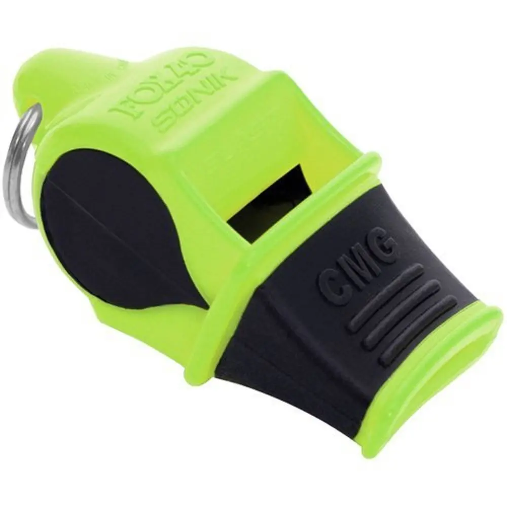 Fox 40 Sonik Blast CMG Whistle Yellow/Black, 2.99 in (7.6 cm) | Loud 120dB+ Pealess Whistle - main product image