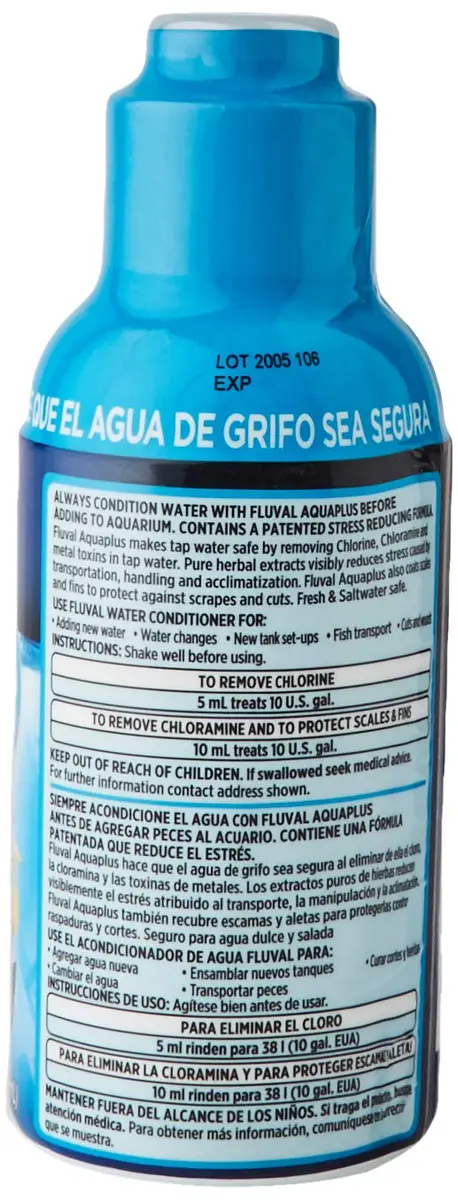 Fluval Water Conditioner for Aquarium, 8.4 oz | Neutralizes Chlorine & Metals, Protects Fish Fins - view 2