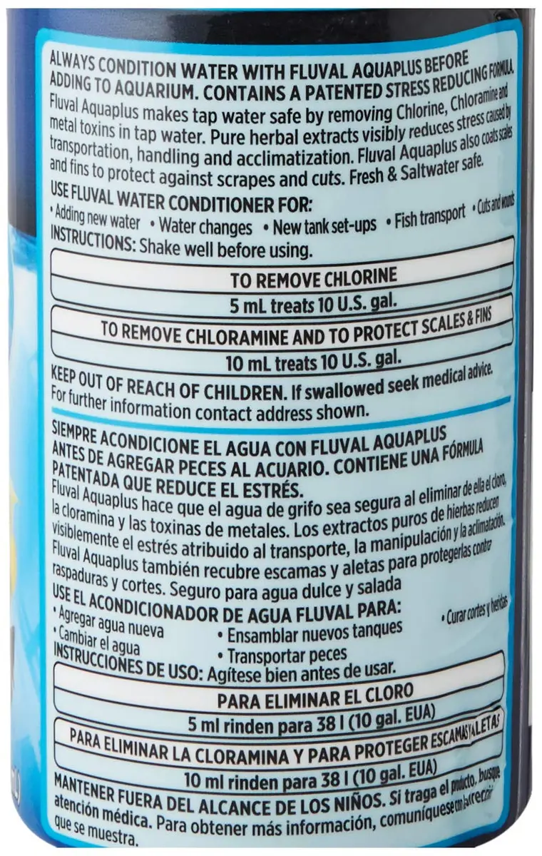 Fluval Water Conditioner for Aquarium, 8.4 oz | Neutralizes Chlorine & Metals, Protects Fish Fins - view 3