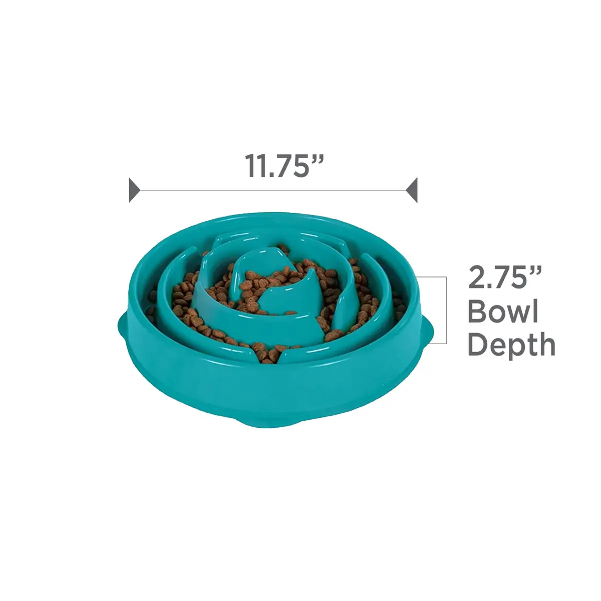 Outward Hound Fun Feeder Slo Bowl Large 4-Cup Capacity Turquoise | Slow Feeding Dog Bowl for Medium to Large Dogs - view 7