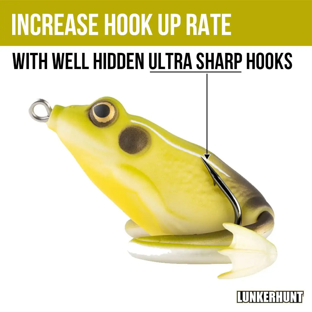 Lunkerhunt Lunker Frog King Toad Fishing Lure 2.25" | Realistic Design for Bass & Pike - view 4