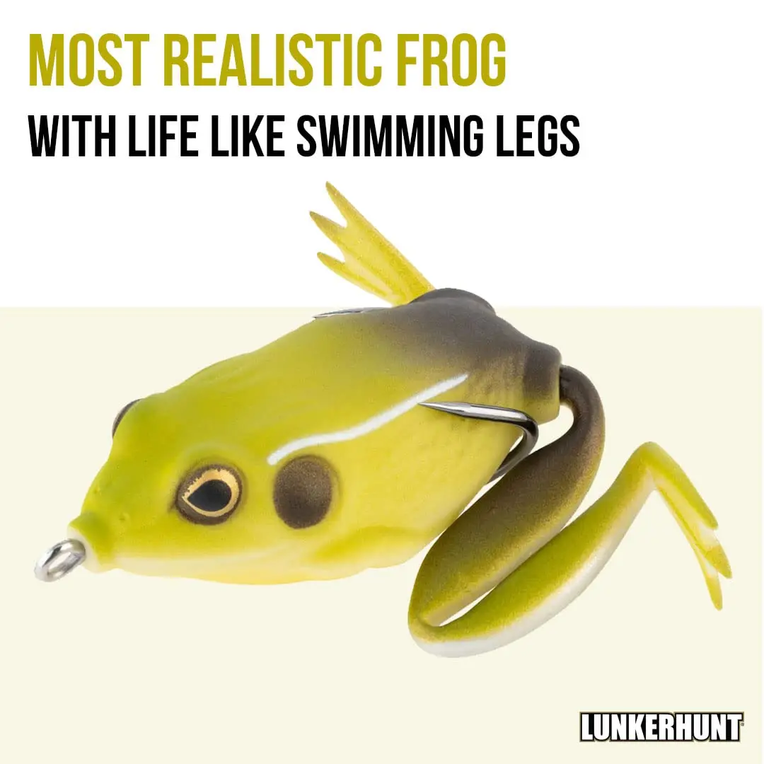 Lunkerhunt Lunker Frog King Toad Fishing Lure 2.25" | Realistic Design for Bass & Pike - view 2