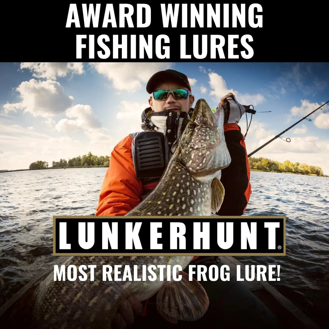 Lunkerhunt Lunker Frog Lure | Topwater Frog with Realistic Legs, Hollow Body (Green Tea) for Freshwater Bass & Trout - view 5