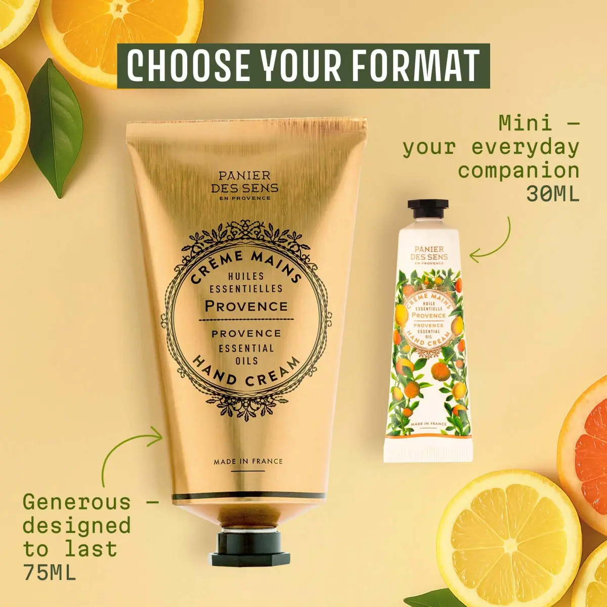 Panier des Sens Provence Citrus Hand Cream 29.57ml (1 Fl Oz) | 20% Shea Butter, Natural Ingredients - view 6