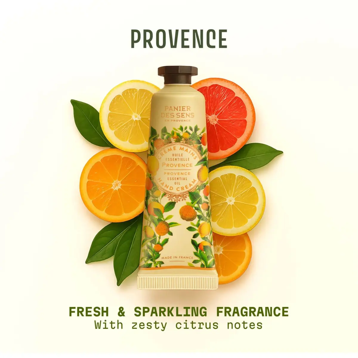 Panier des Sens Provence Citrus Hand Cream 29.57ml (1 Fl Oz) | 20% Shea Butter, Natural Ingredients - view 2