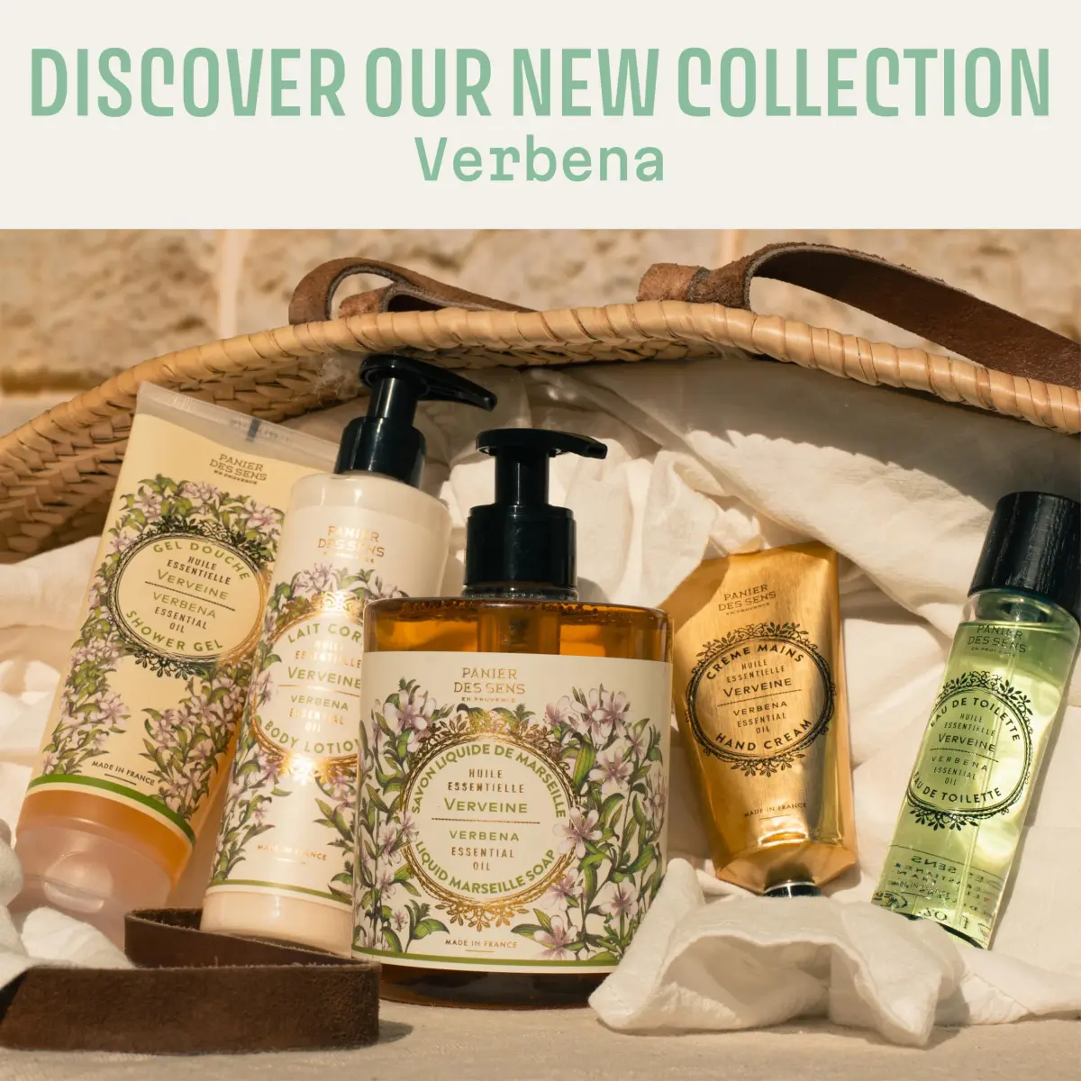 Panier des Sens Lemon Verbena Hand Cream 29.57ml (1 fl oz) | Energizing Citrus Scent for Soft Hands - view 8