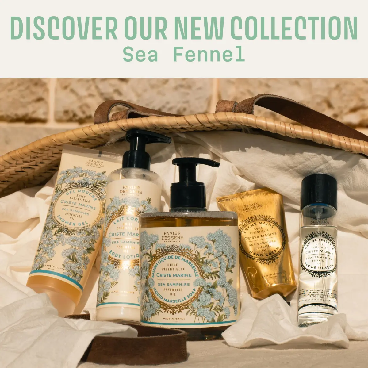 Panier des Sens Sea Samphire Hand Cream 30ml (1 fl oz) | Intensive Hydration for Dry Hands - view 8