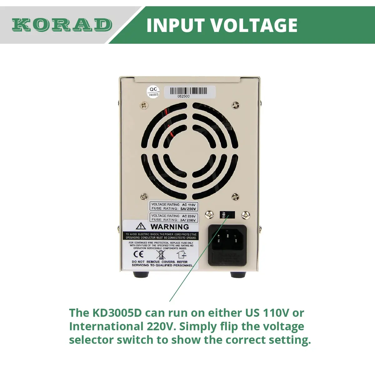 KORAD KD3005D Power Supply 30V 5A | Lab Grade Adjustable DC Linear Power Source - view 6