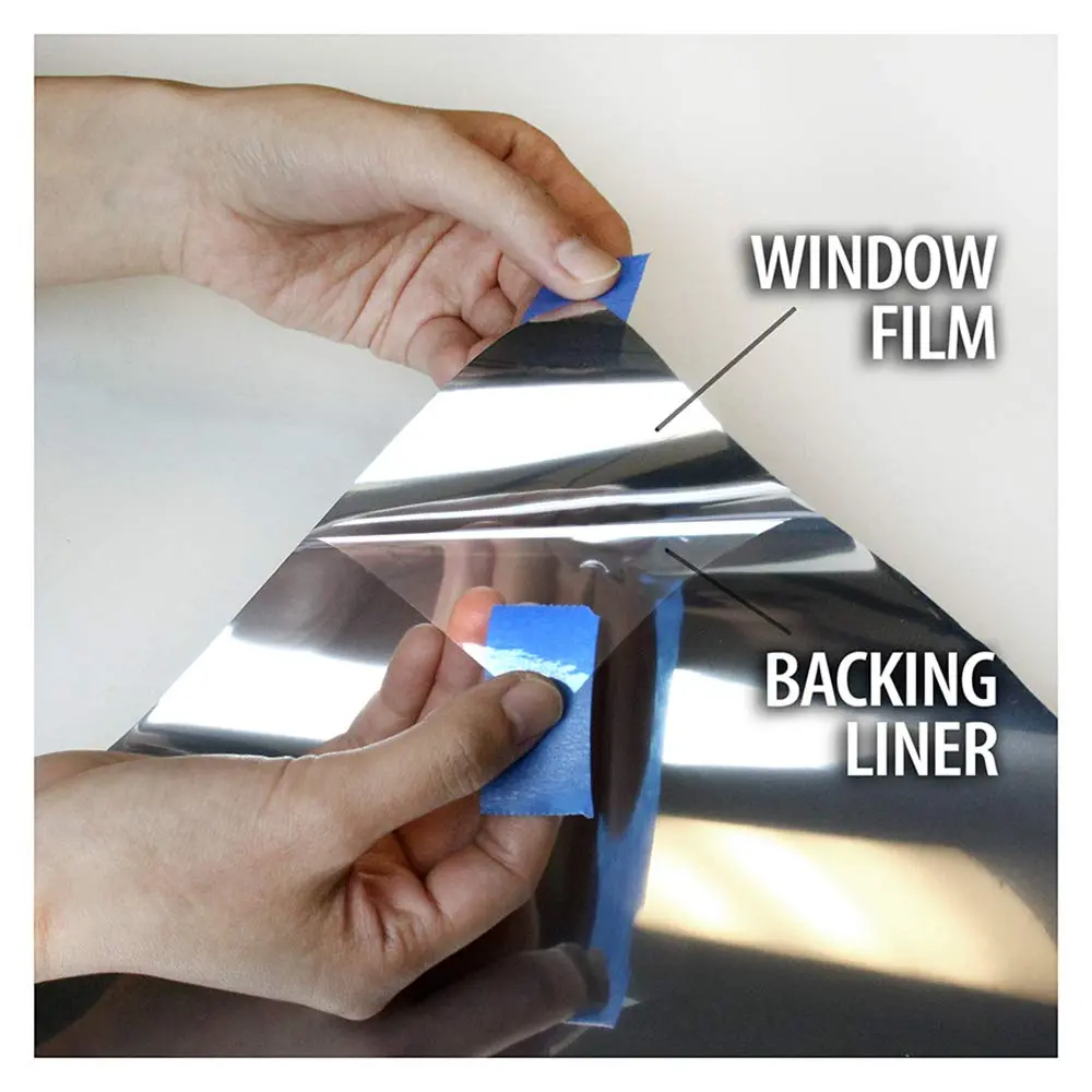 Buydecorativefilm Silver Window Film 24in x 18ft | Heat & UV Rejection, Clear Silver Finish, Peel & Stick (70-120 chars) - view 3
