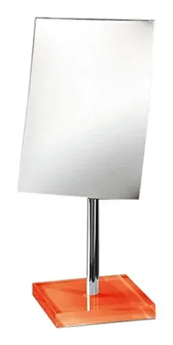 Gedy Rainbow Square Magnifying Mirror, Orange 12.01in (30.5cm) | Tabletop Mount - main product image