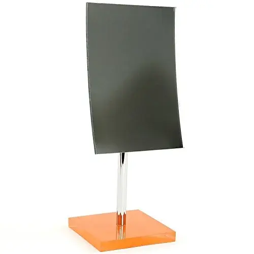 Gedy Rainbow Square Magnifying Mirror, Orange 12.01in (30.5cm) | Tabletop Mount - view 2
