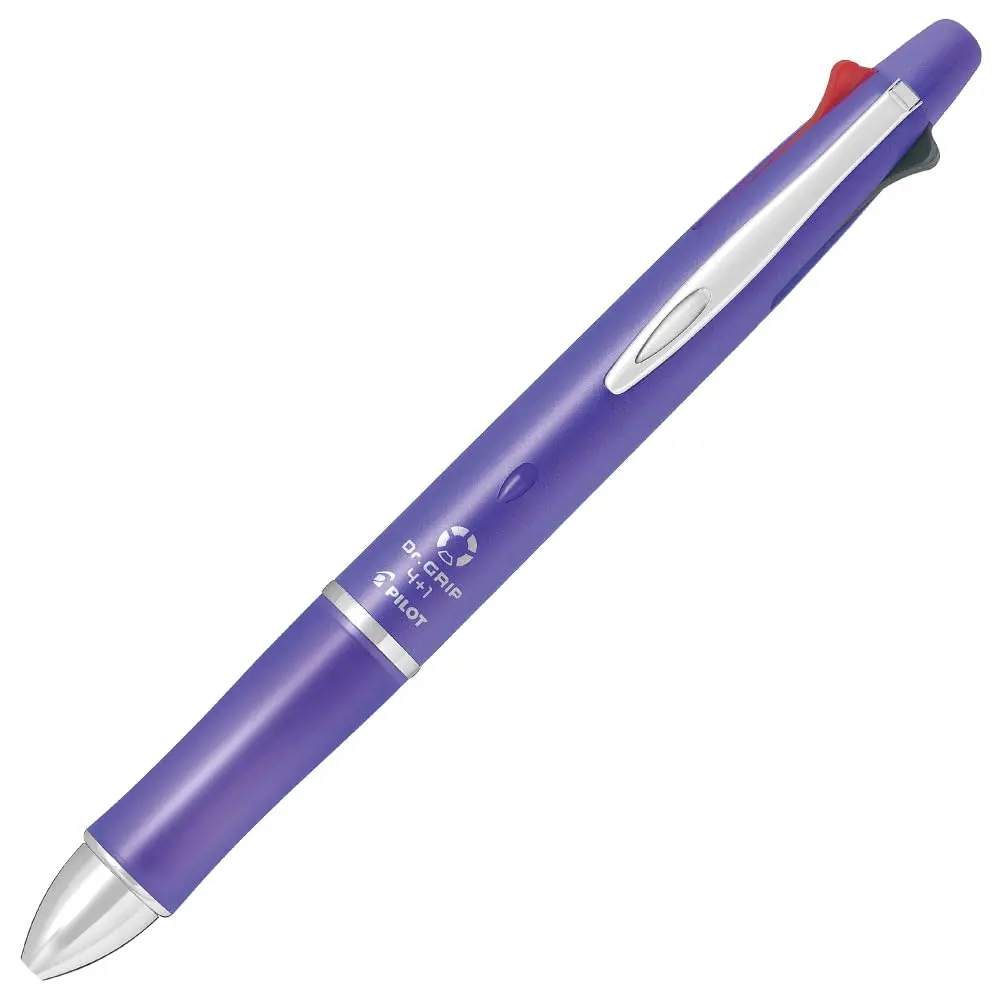 PILOT Multi Function Pen Dr. Grip 0.5mm Lavender | 4+1 Function Refillable Office Pen - main product image