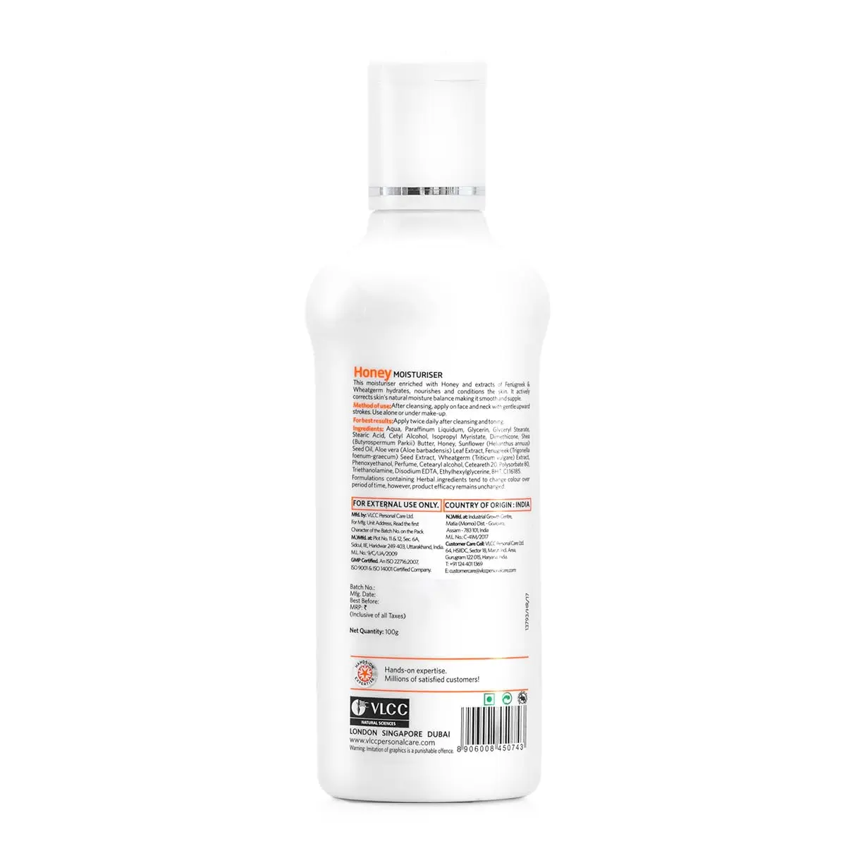 VLCC Natural Sciences Honey Moisturiser 100ml | Nourishing Face Cream for All Skin Types - view 6
