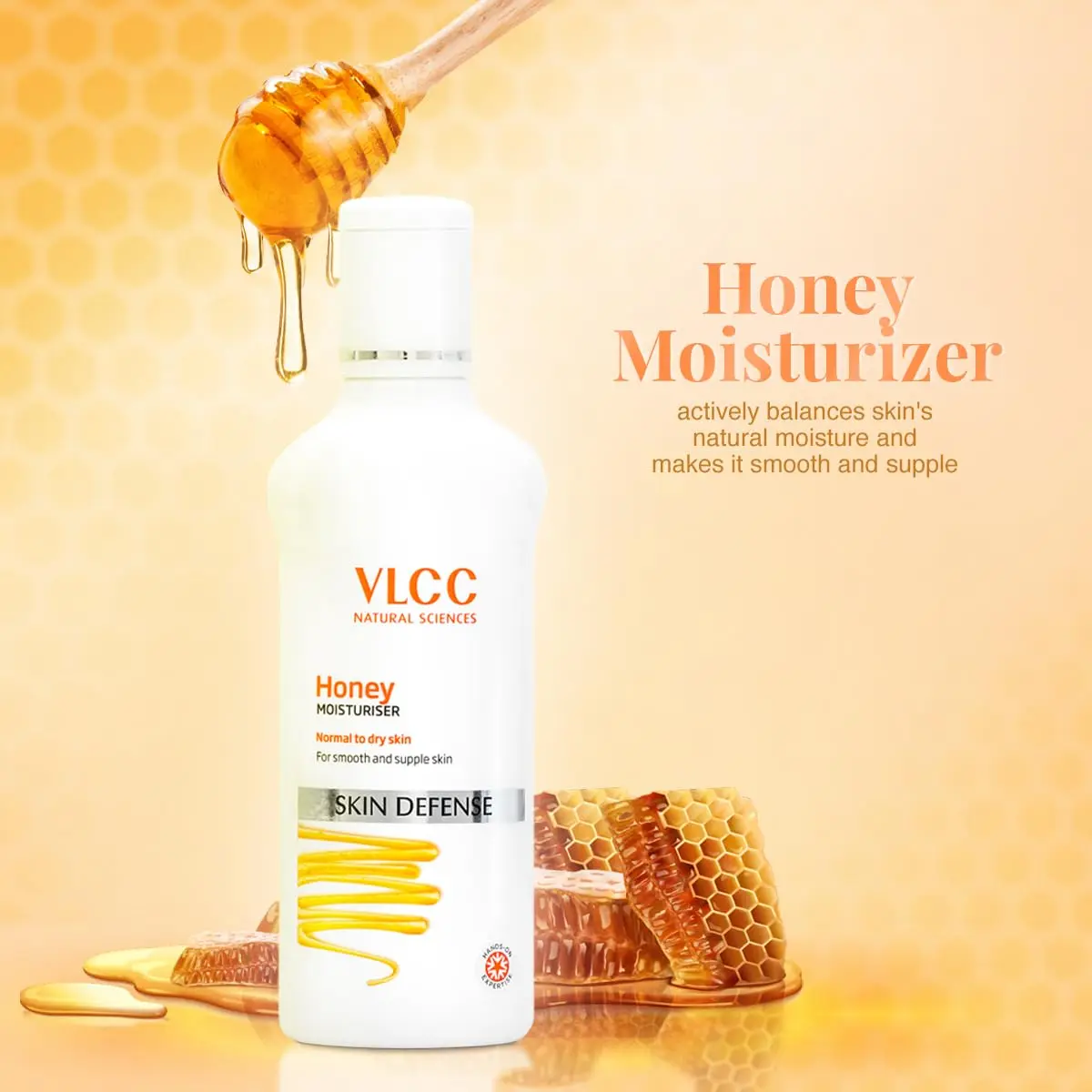 VLCC Natural Sciences Honey Moisturiser 100ml | Nourishing Face Cream for All Skin Types - view 3
