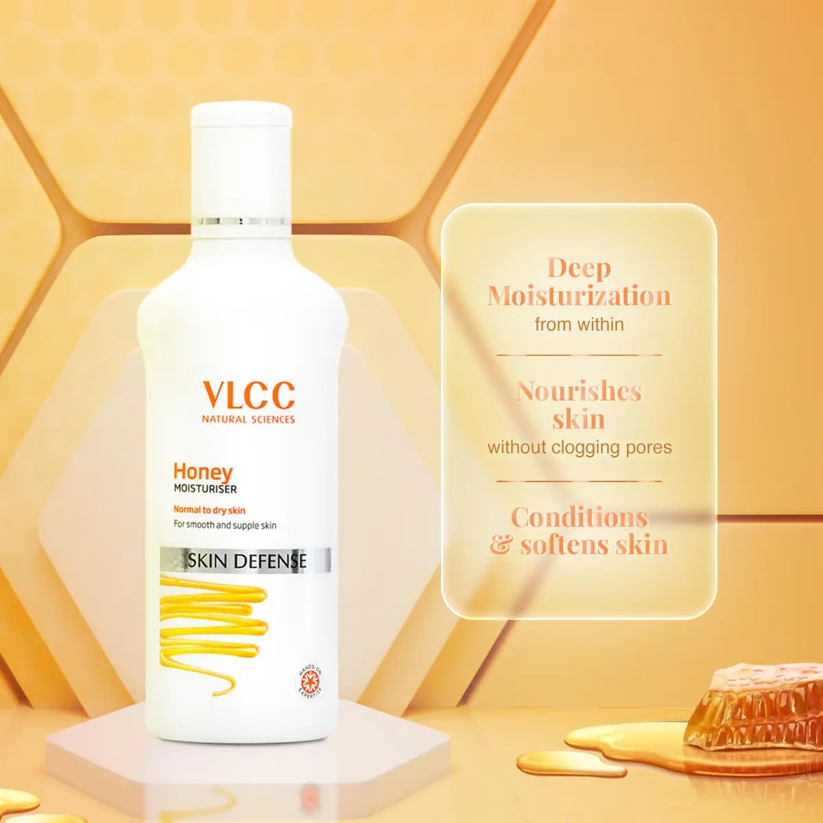 VLCC Natural Sciences Honey Moisturiser 100ml | Nourishing Face Cream for All Skin Types - view 4
