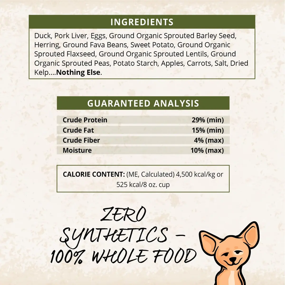 CARNA4 Gentle Quick-Baked Air-Dried Dog Food, Duck Recipe, 3lb | Grain-Free, Digestible & Natural - view 7