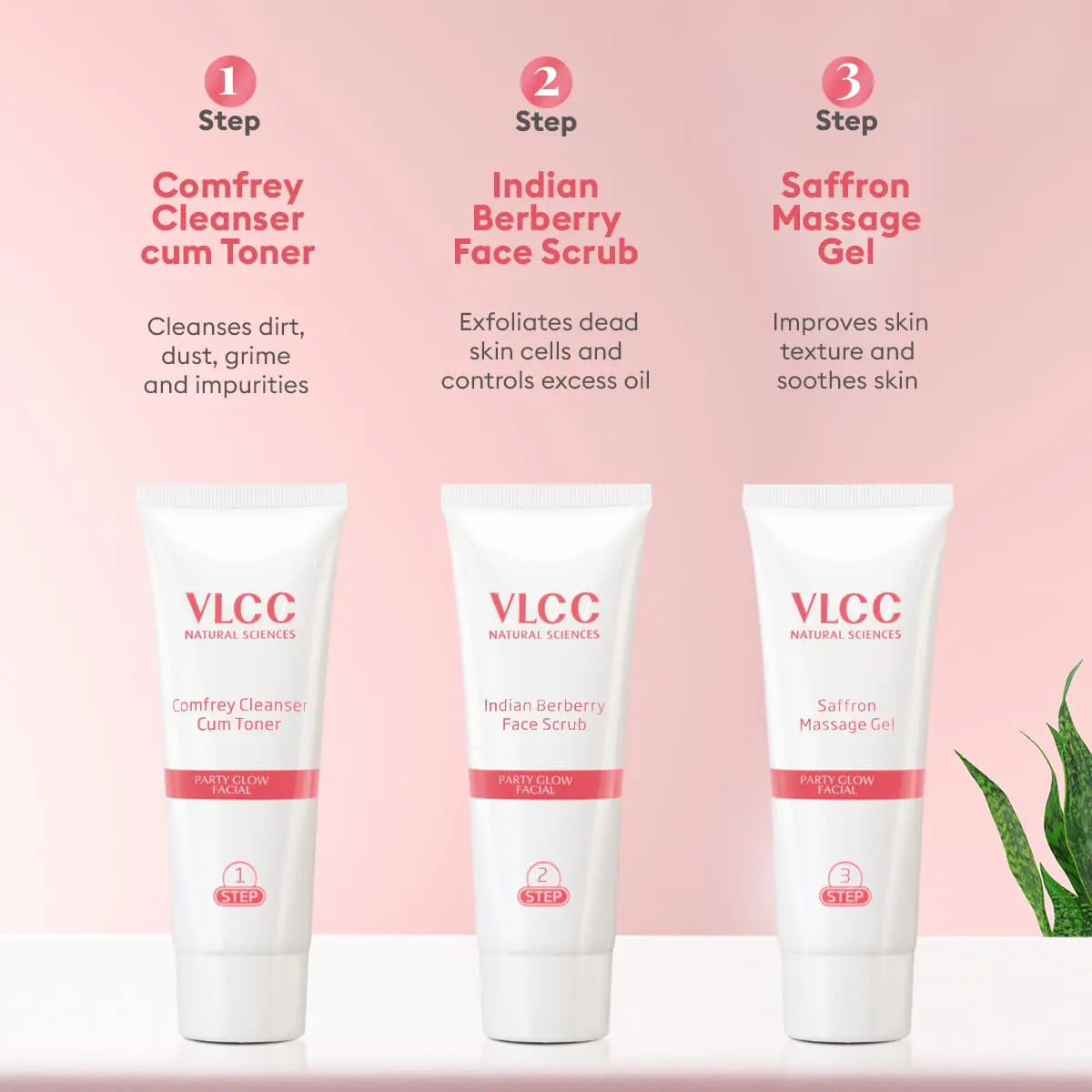 VLCC Party Glow Facial Kit 60gm (2.12 Oz) | Natural Glow for All Skin Types - view 7