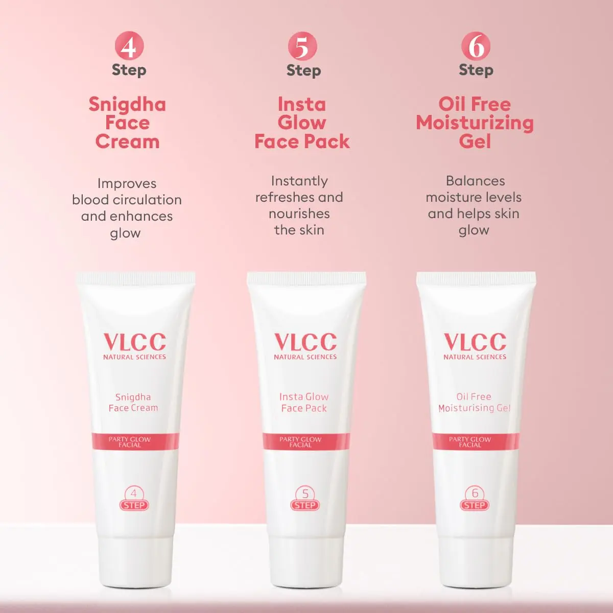 VLCC Party Glow Facial Kit 60gm (2.12 Oz) | Natural Glow for All Skin Types - view 8