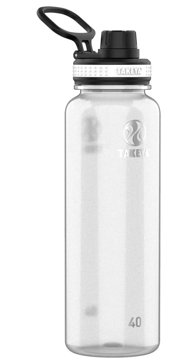 Takeya Tritan Water Bottle with Spout Lid | 40 oz BPA-Free, Dishwasher Safe, Leak-Proof, Modern Design - main product image