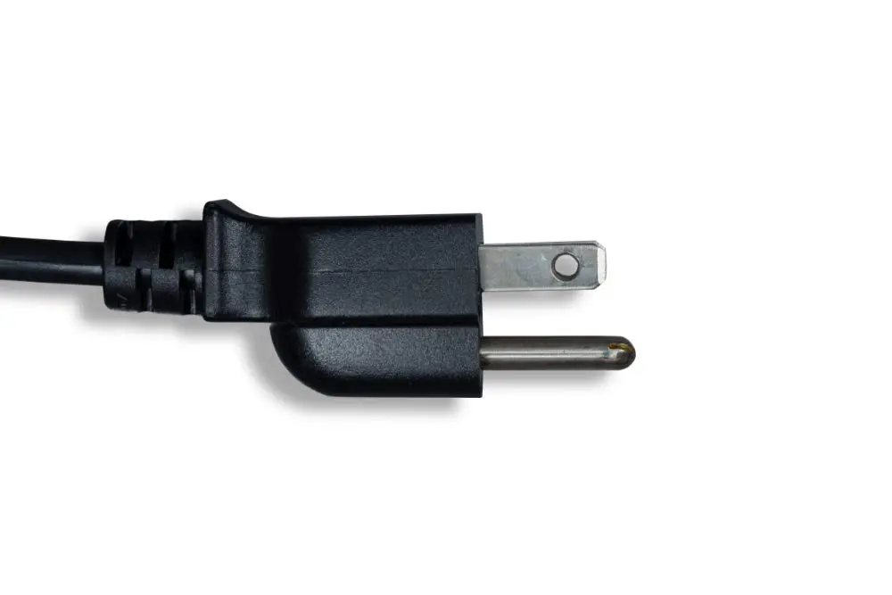 Cablelera Power Cord Extension and Splitter, 125V, 13A, Black | Short 14-inch NEMA 5-15P to 2x NEMA 5-15R - view 3