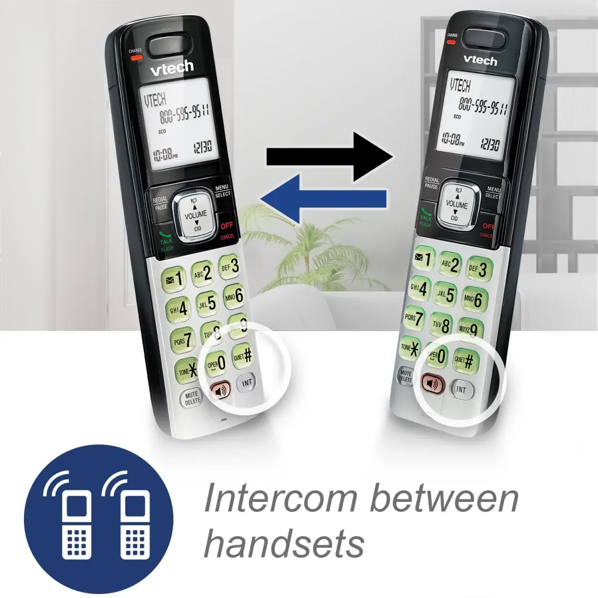 VTech CS6719-2 Cordless Phone with Caller ID & 2 Handsets | Full Duplex Speakerphone & Backlit Display - view 4