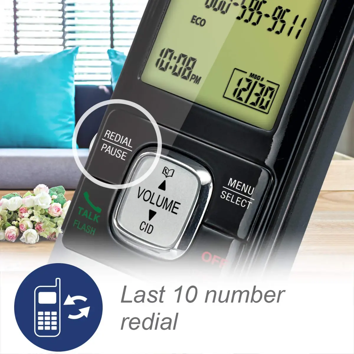 VTech CS6719-2 Cordless Phone with Caller ID & 2 Handsets | Full Duplex Speakerphone & Backlit Display - view 5