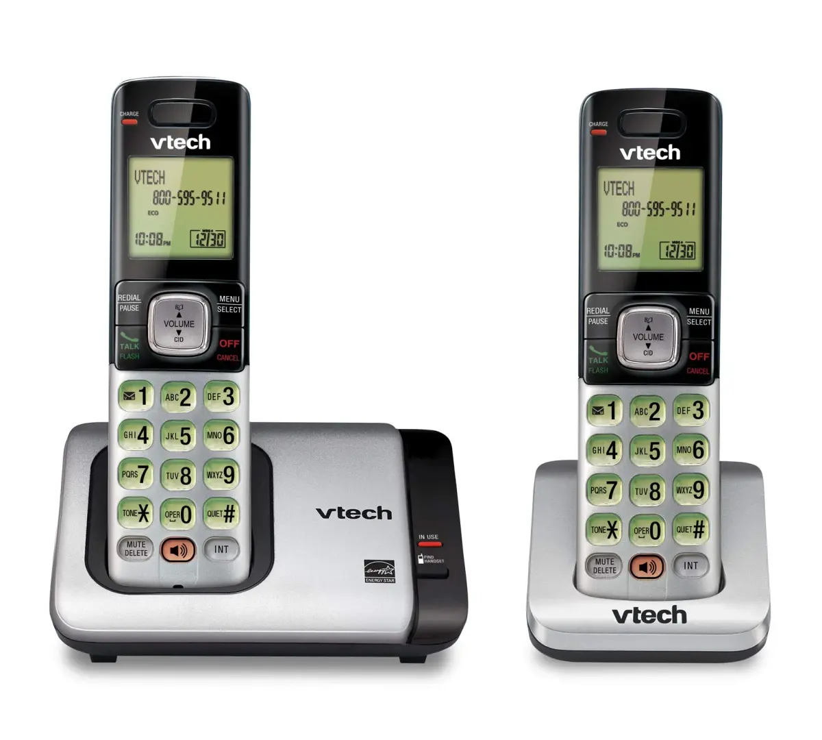 VTech CS6719-2 Cordless Phone with Caller ID & 2 Handsets | Full Duplex Speakerphone & Backlit Display - main product image