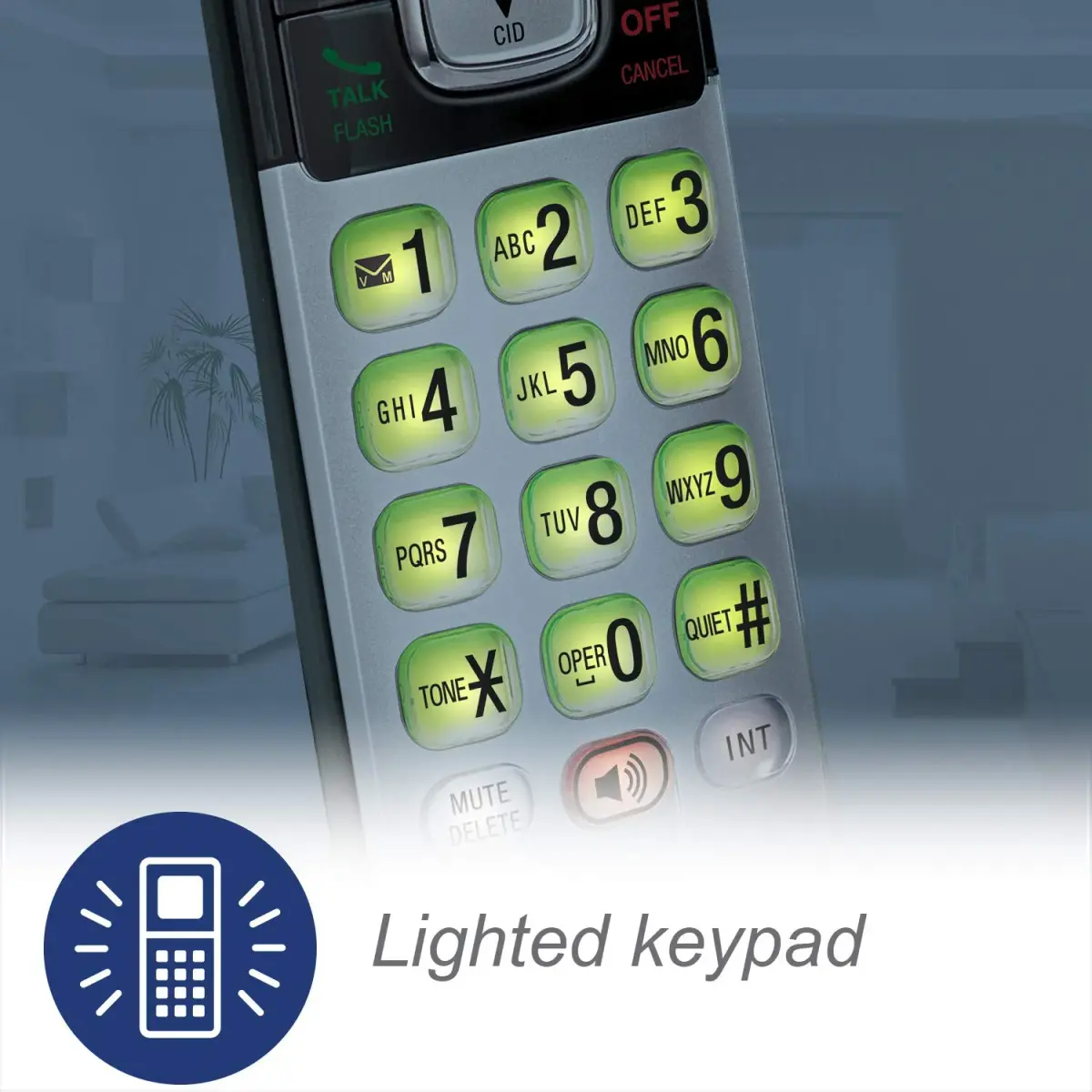 VTech CS6719-2 Cordless Phone with Caller ID & 2 Handsets | Full Duplex Speakerphone & Backlit Display - view 3