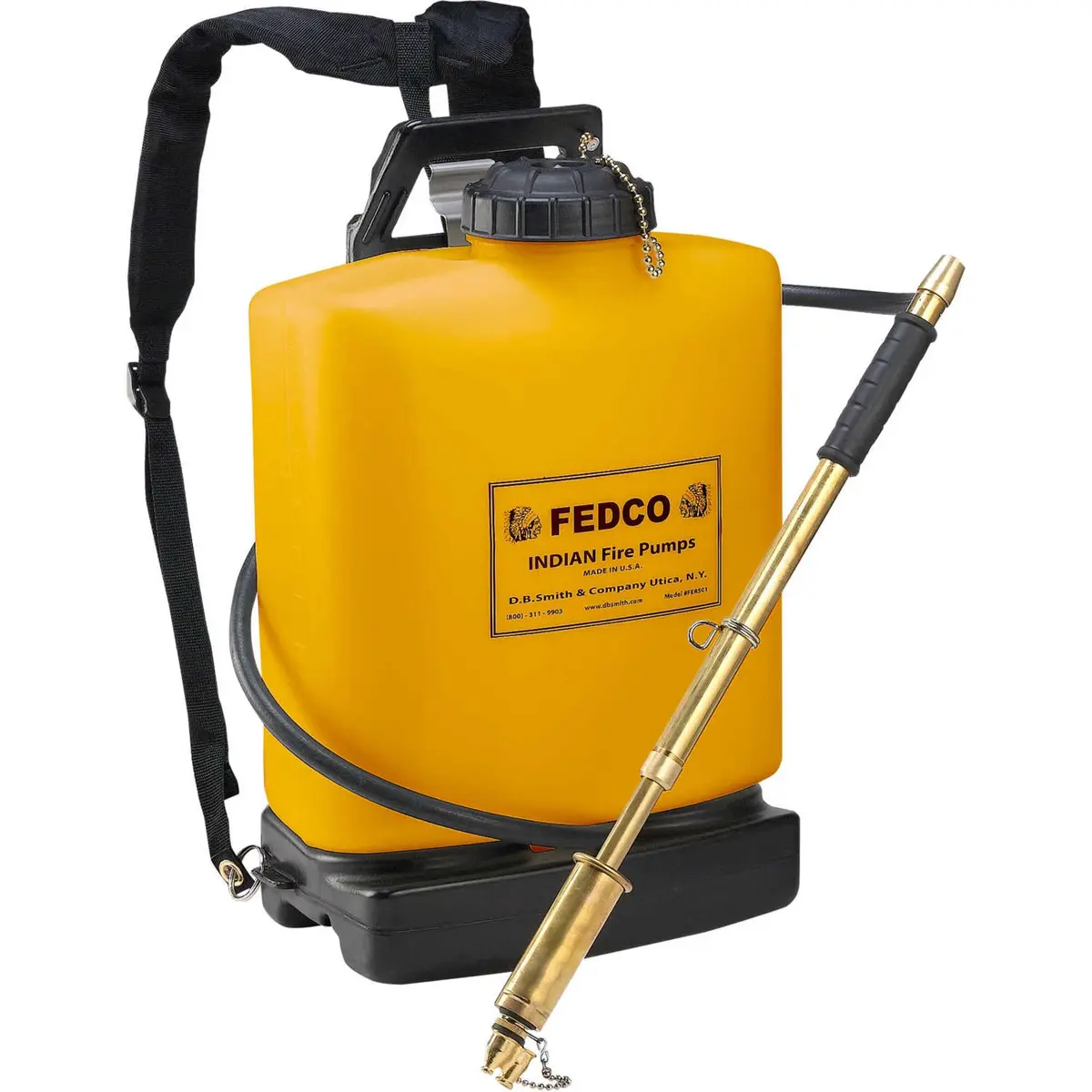 Indian 5 Gallon Poly Fire Pump FER501 | Heavy-Duty, UV-Resistant, Brass Pump (5-Gallon) - main product image