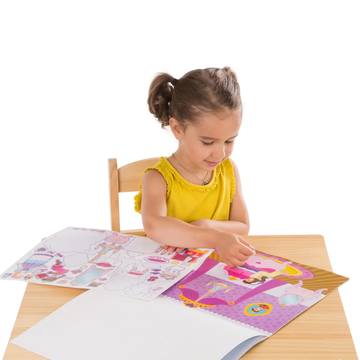 Melissa & Doug Reusable Sticker Pad Set: Fairies, Princess Castle, Play House, Dress-Up | 680+ Stickers - view 3