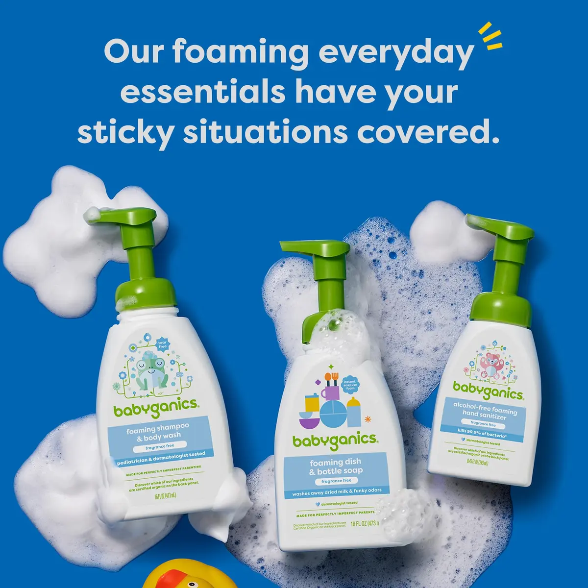 Babyganics Alcohol-Free Foaming Hand Sanitizer, Fragrance Free 253ml (8.45 Fl Oz) | Kills 99.9% of Bacteria - view 7
