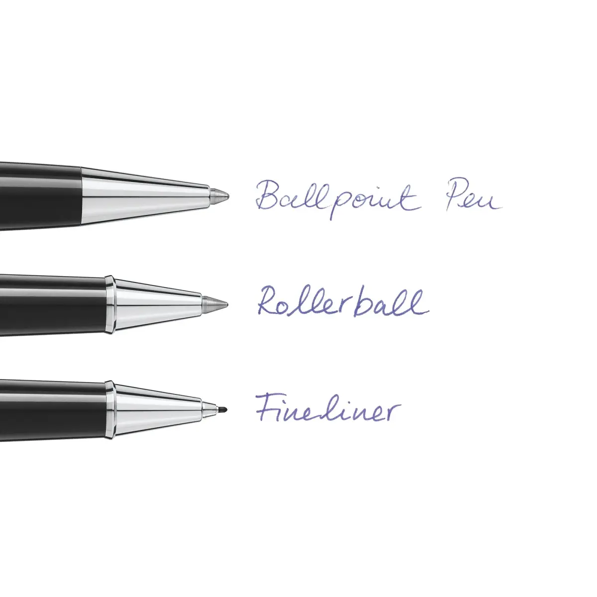 MONTBLANC Rollerball Refills (F) Mystery Black 2 Count (Pack of 1) | Smooth Ink Flow for Executive Business - view 4